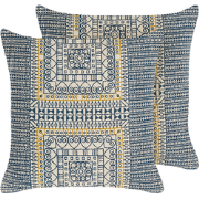 SAFI - Sierkussen set van 2 - Multicolor - 50 x 50 cm - Katoen