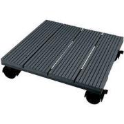 Planttrolley WPC antraciet H7 x 30 x 30 cm