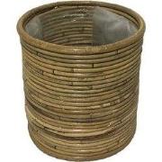 Pot Rond Streep Grey - 20x20 cm