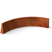 Fronta Keerwanden cortenstaal binnenbocht L150 x B150 x H20 cm