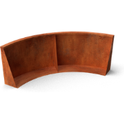 Fronta Keerwanden cortenstaal buitenbocht L100 x B100 x H20 cm