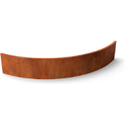 Fronta Keerwanden cortenstaal buitenbocht L200 x B200 x H20 cm