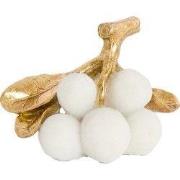 Light & Living - Ornament JAGODY - 24x14x16.5cm - Wit