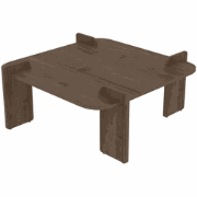 Vierkant Salontafel met afgeronde randen L90 cm NOMA