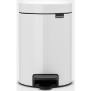 NewIcon Pedaalemmer, 3 liter, kunststof binnenemmer - White