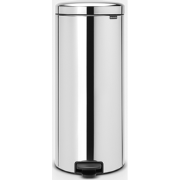 NewIcon Pedaalemmer, 30 liter, kunststof binnenemmer - Brilliant Steel