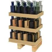 Vaas recycled glas d9h28 cm a4 kerst