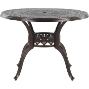 SALENTO  - Tuintafel - Donkerbruin - 102 x 102 cm - Aluminium