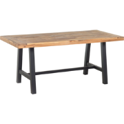 SCANIA  - Tuintafel - Lichthout/Zwart - 80 x 170 cm - Acaciahout