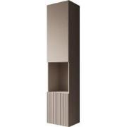 Meubella - Cruzar 2 - Vitrinekast - Beige - 40x30x180 cm