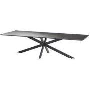 Minerva tafelframe Antracite met HPL tafelblad Slate Antracite 220 x 9...