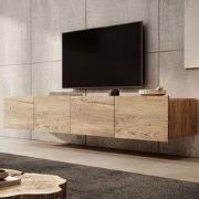 Meubella - TV-Meubel Calabas - Kastanje - 200 cm