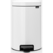 NewIcon Pedaalemmer, 12 liter, kunststof binnenemmer - White