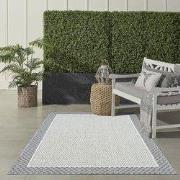 Belize Indoor & Outdoor Grijs / Crème vloerkleed - Kader Motief - 200 ...