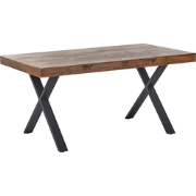 CLIFTON - Eettafel - Donkerbruin - 160 x 90 cm - Grenenhout