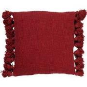 Dutch Decor RUBY - Sierkussen 45x45 cm - 100% katoen - met flosjes - M...