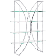 HOLLOW - Boekenkast - Zilver/Transparant - Metaal