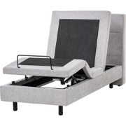 VICEROY - Eenpersoonsbed - Lichtgrijs - 80 x 200 cm - Polyester