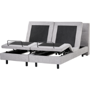 VICEROY - Tweepersoonsbed - Lichtgrijs - 180 x 200 cm - Polyester