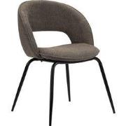 Rainbow Chair Taupe (set van 2) - 58 x  x 58 - Stof (zitting), Metaal ...