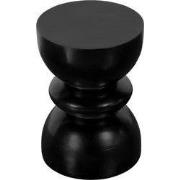 Lewis & Loft Bijzettafel Luis - Gestapeld - FSC® - Rond ?35 - Zwart