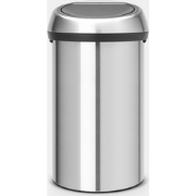 Touch Bin afvalemmer, 60 liter - Matt Steel Fingerprint Proof