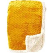 CODY - plaid 150x200 cm - sherpa fleece deken - honingraatpatroon - Go...