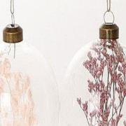 Hang. ei droog bloemen l8b6 cm roze