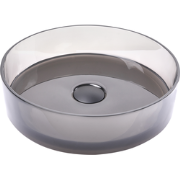 TOLOSA - Wastafel - Zwart - Solide ondergrond