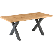 BRONSON  - Uitschuifbare eettafel - Bruin/Zwart - 140/180 x 90 - MDF
