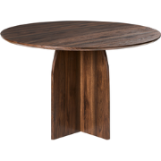 YARRA - Eettafel - Donkerbruin - ø 120 cm - MDF