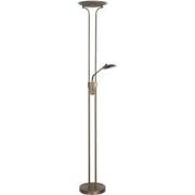 Landelijke Metalen Highlight Strato LED Wandlamp - Brons