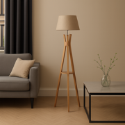 Vloerlamp | Qoonsa | Camel | Woonkamer | Eetkamer | Slaapkamer | Scand...