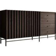 Meubella - Dressoir Paz - Donker eiken - 165 cm