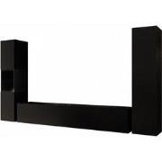 Meubella - Wandmeubel Bonzo 3 - Mat Zwart