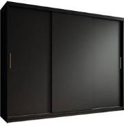 Meubella - Kledingkast Mandalin - Zwart - 250 cm