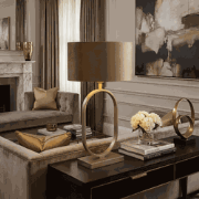 Bohemian tafellamp Verona Brons