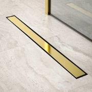 Douchegoot - 80cm - Goud - Tegelrooster - RVS - Met Flens