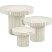 Mica Decorations Lux Bijzettafel - Set van 3 - Salontafels - Unieke Se...