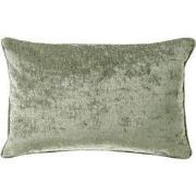 LEWY - kussenhoes 30x50 cm - glansvelours - Green Milieu - groen