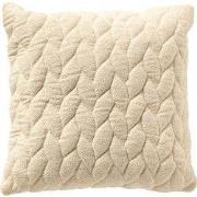 MADDY - kussenhoes 45x45 cm - vlechtpatroon - Whisper White - wit