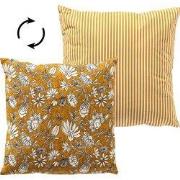 JUDITH - sierkussen 45x45 cm - bloemenmotief - 100% katoen - Chai Tea ...