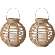 SEBU - Set van 2 lantaarns - Natuurlijk - Hennep