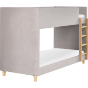 CHOCQUES - Stapelbed - Lichtgrijs - 90 x 200 cm - Fluweel