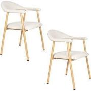 Housecraft Living Amy Eetkamerstoelen Beige - Set van 2