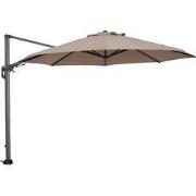 Garden Impressions Hawaii zweefparasol - Ø350 cm - carbon black - taup...