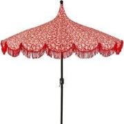 Edelman Kelly stokparasol rood - Ø235 x 238 cm