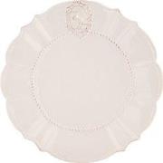 Clayre & Eef Dinerbord Ø 27 cm Wit Porselein