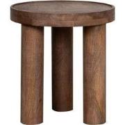 LABEL51 Bijzettafel Elly - Nature Smooth - Mangohout - 42 cm