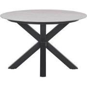 Lowland tafel - Ø120 cm - carbon black - Centostone Napoli sand